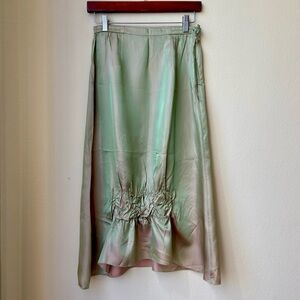 Vintage Duochrome Knee Length Skirt